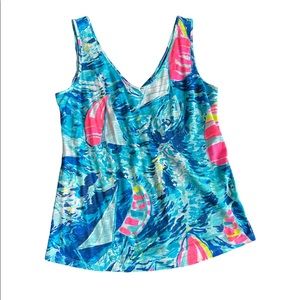 Lilly Pulitzer Gigi Tank Hey Bay Bay
